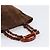 Borsa Tote con catena CHANEL in camoscio marrone CC Auth 200525 - vista 7