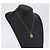 Autre Marque Collana SAINT LAURENT Metal Gold Tone Auth SW2843 - vista 16