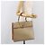 Céline Borsa a mano CELINE Macadam Canvas PVC Beige Gold Auth mr2906 D'oro - vista 25