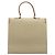Céline Borsa a mano CELINE Macadam Canvas PVC Beige Gold Auth mr2906 D'oro - vista 3