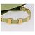 Borsa Salvatore Ferragamo Vala Canvas Green Gold Auth 202914A D'oro Verde - vista 7