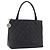 Borsa Tote CHANEL Matelasse Reprint in pelle Caviar Nero Argento CC Auth 200753V