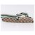 Riñonera GUCCI GG Canvas Sherry Line Beige Silver 28566 Auth 202696A Plata - vista 12