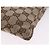 Riñonera GUCCI GG Canvas Sherry Line Beige Silver 28566 Auth 202696A Plata - vista 16