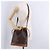 Céline Borsa a tracolla CELINE Macadam Canvas PVC Pelle Marrone Oro Auth 203425 D'oro - vista 27
