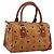 Borsa MCM Logogram Vicetos Boston Bag PVC Leather 2way Brown Gold Auth 203004 Marrone D'oro