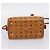 Borsa MCM Logogram Vicetos Boston Bag PVC Leather 2way Brown Gold Auth 203004 Marrone D'oro - vista 11