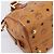 Borsa MCM Logogram Vicetos Boston Bag PVC Leather 2way Brown Gold Auth 203004 Marrone D'oro - vista 13