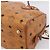 Borsa MCM Logogram Vicetos Boston Bag PVC Leather 2way Brown Gold Auth 203004 Marrone D'oro - vista 14