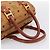 Borsa MCM Logogram Vicetos Boston Bag PVC Leather 2way Brown Gold Auth 203004 Marrone D'oro - vista 7