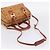 Borsa MCM Logogram Vicetos Boston Bag PVC Leather 2way Brown Gold Auth 203004 Marrone D'oro - vista 9