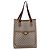 Borsa Tote GUCCI GG Plus Supreme Web Sherry Line PVC Beige Oro Auth 203128 D'oro - vista 2