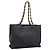 Borsa a tracolla CHANEL COCO Mark Chain in pelle nera e oro CC Auth 203441V Nero D'oro
