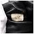 Borsa a tracolla CHANEL COCO Mark Chain in pelle nera e oro CC Auth 203441V Nero D'oro - vista 20
