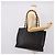 Borsa a tracolla CHANEL COCO Mark Chain in pelle nera e oro CC Auth 203441V Nero D'oro - vista 22