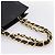 Borsa a tracolla CHANEL COCO Mark Chain in pelle nera e oro CC Auth 203441V Nero D'oro - vista 7