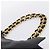 Borsa a tracolla CHANEL COCO Mark Chain in pelle nera e oro CC Auth 203441V Nero D'oro - vista 8