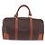 Céline CELINE Macadam Canvas Boston Bag PVC Leder Braun Gold Auth 197668V Golden - Ansicht 4