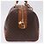 Céline CELINE Macadam Canvas Boston Bag PVC Leder Braun Gold Auth 197668V Golden - Ansicht 6