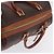 Céline CELINE Macadam Canvas Boston Bag PVC Leder Braun Gold Auth 197668V Golden - Ansicht 7