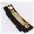 Fermi capelli Salvatore Ferragamo Vala Valletta Canvas Black Gold Auth SW2864 Nero D'oro - vista 7