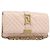 Portafoglio a Spalla con Catena VERSACE Greca Goddess in Pelle Pink Gold Auth 200687V Rosa D'oro