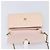 Portafoglio a Spalla con Catena VERSACE Greca Goddess in Pelle Pink Gold Auth 200687V Rosa D'oro - vista 10