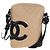 Borsa a tracolla CHANEL Matelasse Cambon Line in pelle Beige Silver CC Auth BA15637 Argento