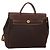 Hermès HERMES Herbag Ad Backpack Canvas 2way Brown Gold Tone Auth 202155 Marrom