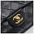 Borsa a tracolla CHANEL Chain Matelasse 23 in pelle d'agnello nera e oro CC Auth 200454SAM Nero D'oro - vista 14