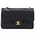 Borsa a tracolla CHANEL Chain Matelasse 23 in pelle d'agnello nera e oro CC Auth 200454SAM Nero D'oro - vista 2