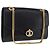 Céline Borsa a tracolla con catena CELINE in pelle nera e oro Auth mr2876A Nero D'oro