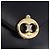 Céline Borsa a tracolla con catena CELINE in pelle nera e oro Auth mr2876A Nero D'oro - vista 15