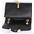 Céline Borsa a tracolla con catena CELINE in pelle nera e oro Auth mr2876A Nero D'oro - vista 16