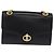 Céline Borsa a tracolla con catena CELINE in pelle nera e oro Auth mr2876A Nero D'oro - vista 2