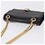 Céline Borsa a tracolla con catena CELINE in pelle nera e oro Auth mr2876A Nero D'oro - vista 6