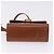 Borsa a tracolla Salvatore Ferragamo Gancini in pelle marrone e oro Auth 202457 D'oro - vista 11