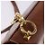 Borsa a tracolla Salvatore Ferragamo Gancini in pelle marrone e oro Auth 202457 D'oro - vista 17