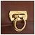 Borsa a tracolla Salvatore Ferragamo Gancini in pelle marrone e oro Auth 202457 D'oro - vista 18