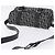 Bolsa de Ombro Christian Dior Trotter Canvas Preta Prata Auth ka6139V Preto - vista 6