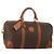 Céline Sac Boston CELINE Macadam Canvas PVC Cuir Marron Or Auth 199652A Doré