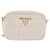 Borsa a tracolla PRADA con catena raccolta in pelle White Gold Auth 200485V Bianco D'oro - vista 2