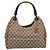 Borsa a mano GUCCI GG Canvas con manico in legno Canvas Beige 106494 Auth 200679V - vista 2