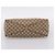 Borsa a mano GUCCI GG Canvas con manico in legno Canvas Beige 106494 Auth 200679V - vista 9