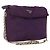 Borsa a tracolla con catena PRADA Nylon Viola Oro Auth 200535 D'oro Porpora