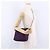 Borsa a tracolla con catena PRADA Nylon Viola Oro Auth 200535 D'oro Porpora - vista 25