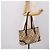 Borsa Tote BURBERRY Nova Check PVC Beige Gold Auth 202693 D'oro - vista 22