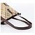 Borsa Tote BURBERRY Nova Check PVC Beige Gold Auth 202693 D'oro - vista 7