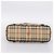 Borsa Tote BURBERRY Nova Check PVC Beige Gold Auth 202693 D'oro - vista 9