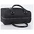 Céline CELINE C Macadam Canvas Handtasche Schwarz Silber Auth mr2912 - Ansicht 6